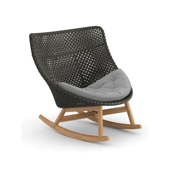 Woven Wicker DEDON Fiber Arabica | Teak Base | Cushions (Included Seat Shown) NATURA Ash