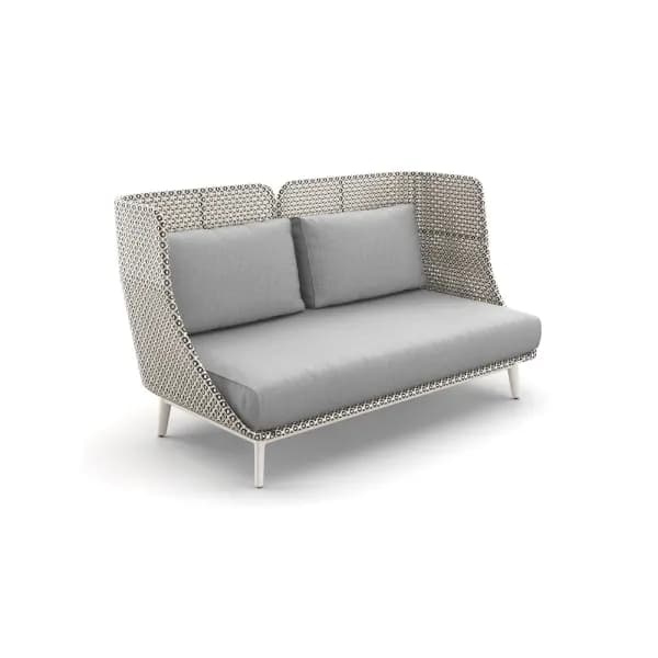 Woven Fiber Pepper | Frame Powder-Coated Aluminum Lipari | Cushions (Included Seat and Back shown) NATURA Ash