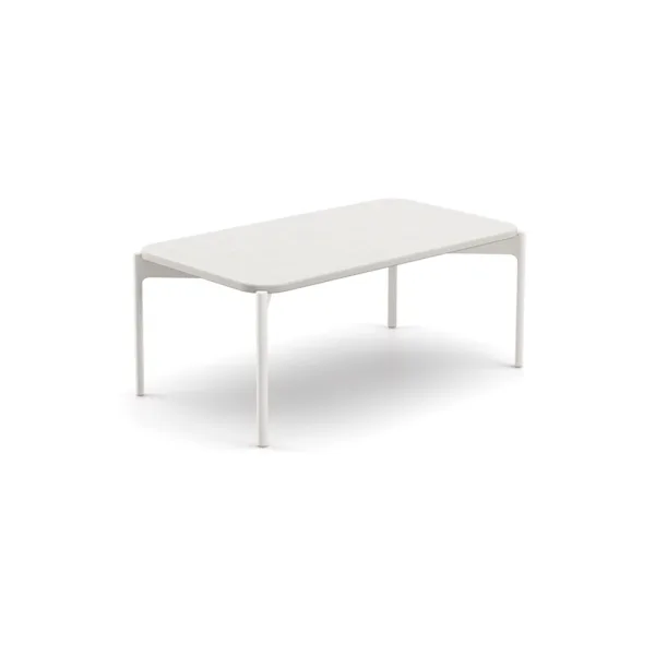 Frame: Powder-Coated Aluminum, Lipari | Tabletop: Mineral Composite, Talc