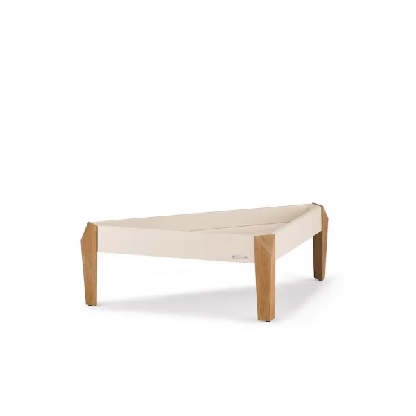 Top Powder-Coated Aluminum Lipari | Legs Natural Teak