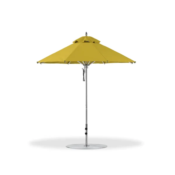 Pole Aluminum, Polished Silver Anodized