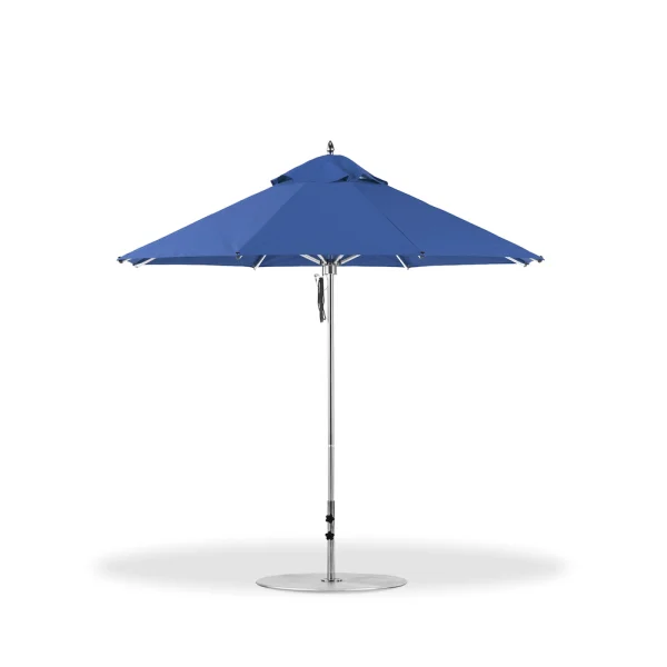 Pole Aluminum, Polished Silver Anodized