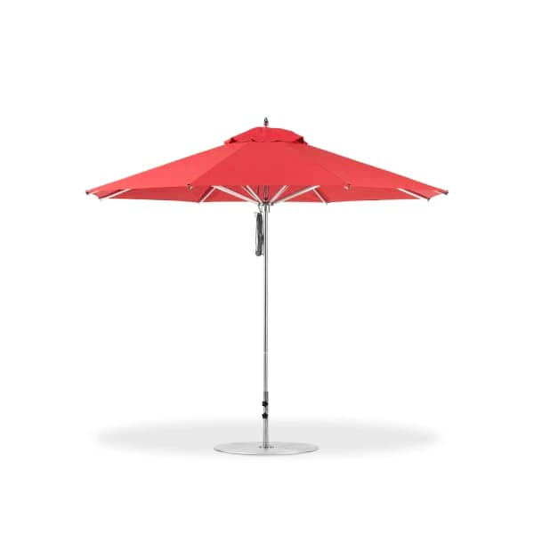 Pole Aluminum, Polished Silver Anodized