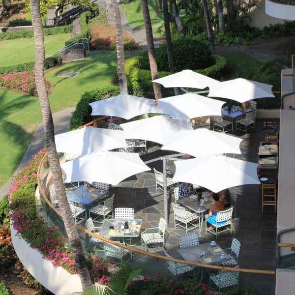 Umbrosa Paraflex 8'10" Mono Umbrella | Solidum, Natural Fabric