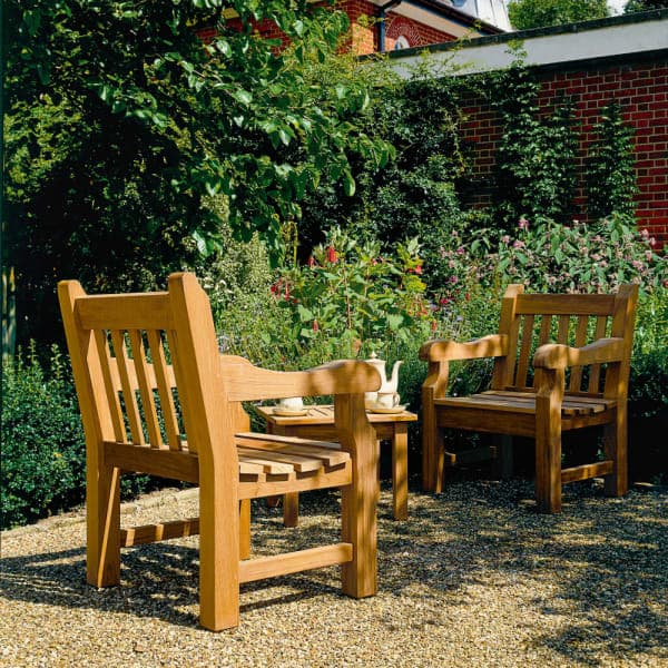 Barlow Tyrie Rothesay Estate Armchairs with Colchester Side Table