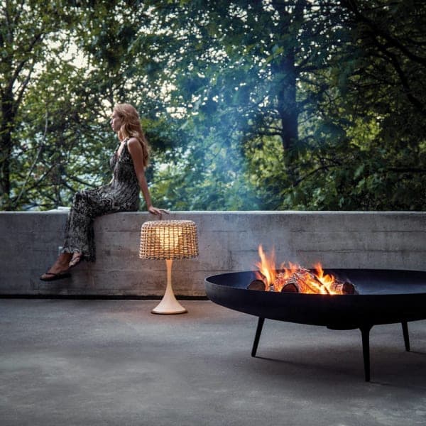 Gloster Large Fire Bowl | Small Mesh Lantern