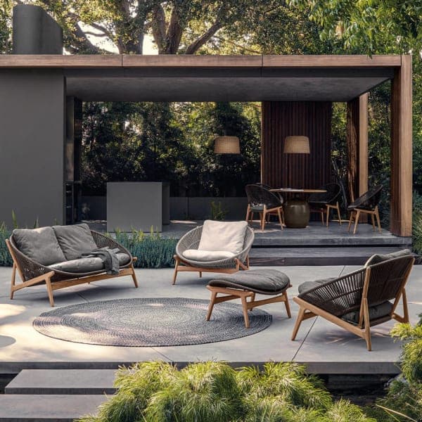 Gloster Bora Lounge Chairs, Ottoman & 2-Seater Sofa