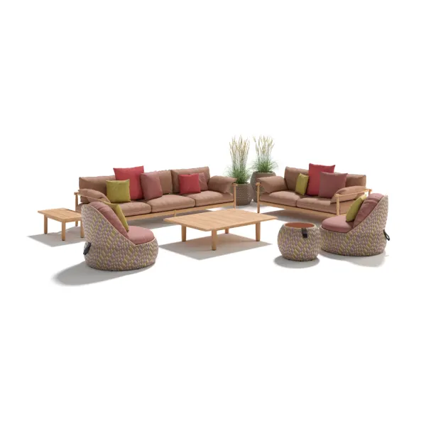 DEDON TIBBO 3-Seater Sofa, 2-Seater Sofa & Coffee Tables | DALA Lounge Chairs, Side Table & Planters
