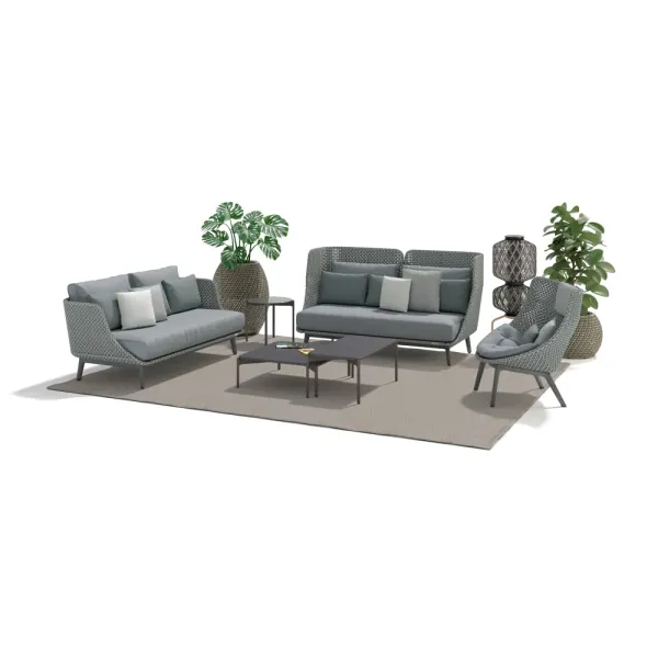 DEDON MBARQ Sofas | MBRACE Wing Chair | IZON Side Table & Coffee Tables | DALA Planters | THE OTHERS Statue JAMA