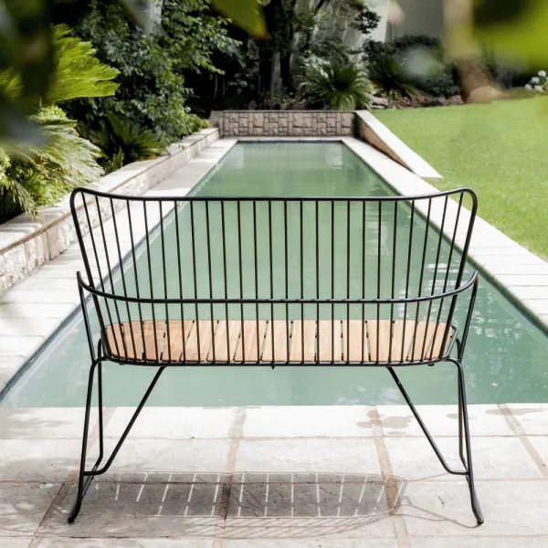 Houe Paon Bench | Black Frame