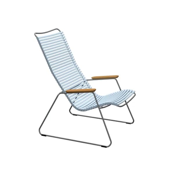 Houe Click Lounge Chair | Dusty Light Blue Lamellas