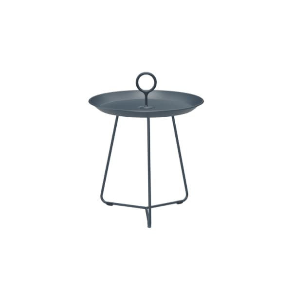 Houe Eyelet 17" Tray Table | Midnight Blue Aluminum Frame