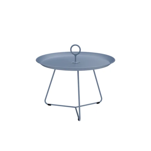 Houe Eyelet 23" Tray Table | Pigeon Blue Aluminum Frame
