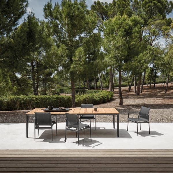 Gloster 180 Stacking Dining Armchairs | Carver Dining Table