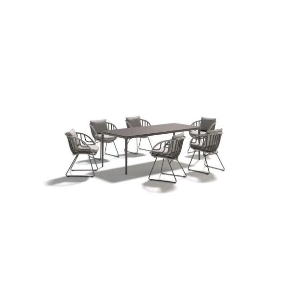 DEDON BELLMONDE Dining Table | KIDA Armchairs