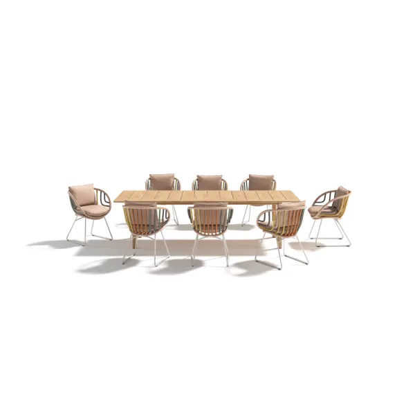 DEDON TIBBO Dining Table | KIDA Armchairs