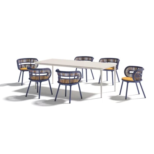 DEDON BELLMONDE Dining Table | CIRQL NU Armchairs