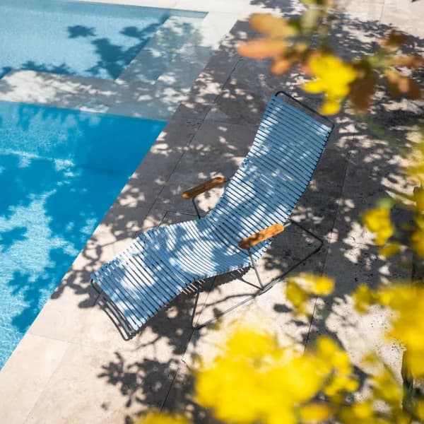 Houe Click Sun Rocker | Dusty Light Blue Lamellas