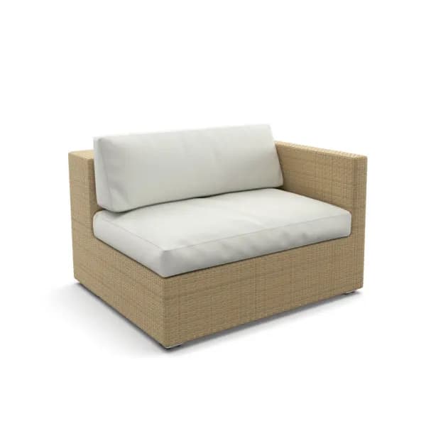 DEDON Lounge Left Module | Fiber: Bleach