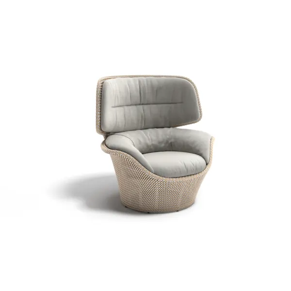 DEDON SEASHELL GRAND Wing Chair | Fiber: Oasis