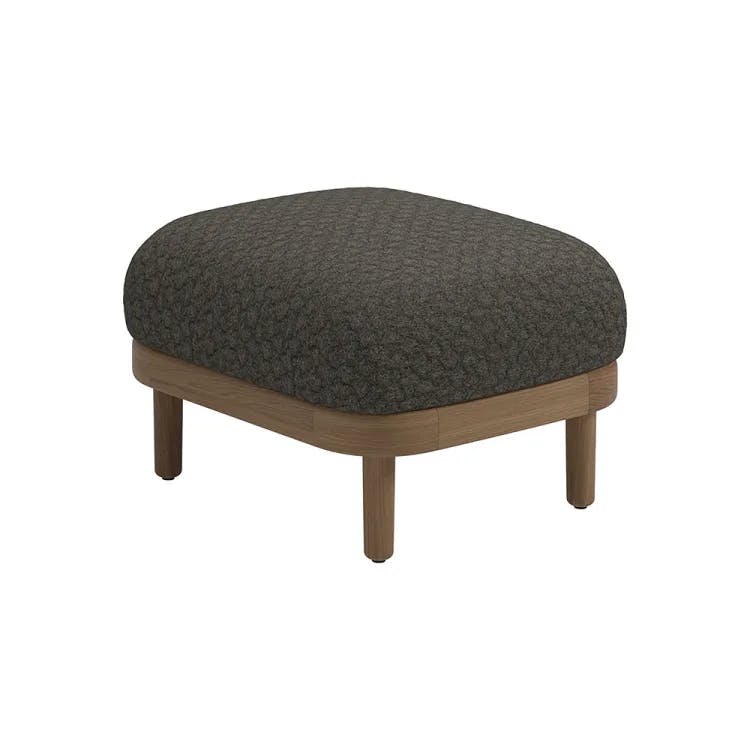 Dune Ottoman With Wave Quarry Cushion Fabric (matches fabric combination #1)