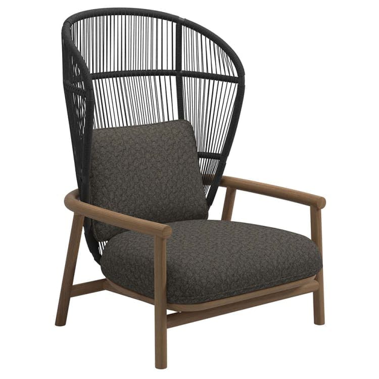 Fern Raven High-Back Lounge Chair