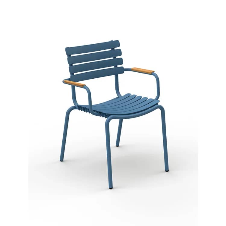 Sky Blue with Bamboo Armrests