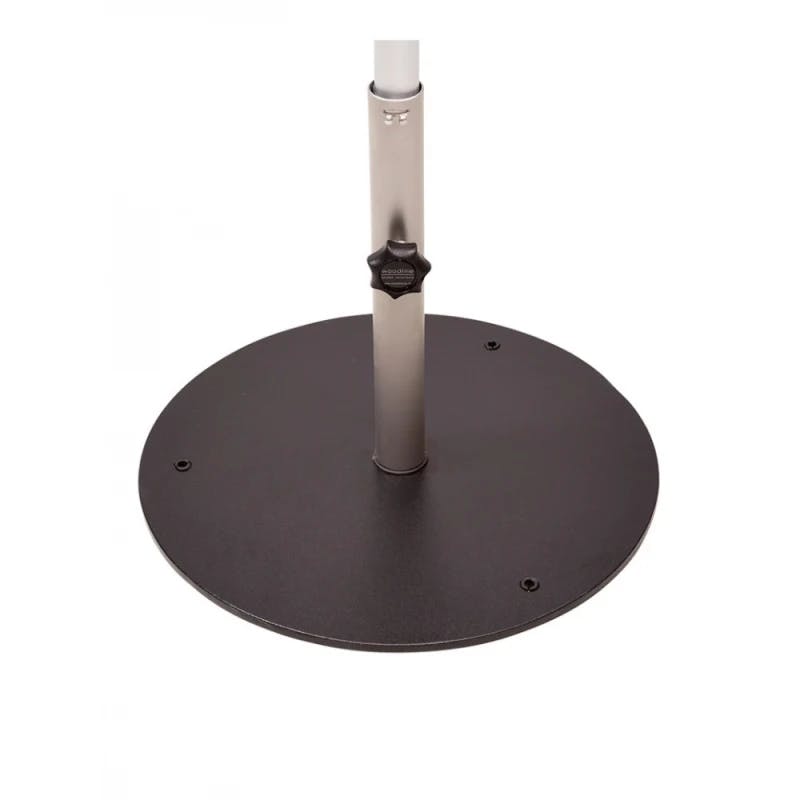 20" Round Metal Base Plate with Pole Tube