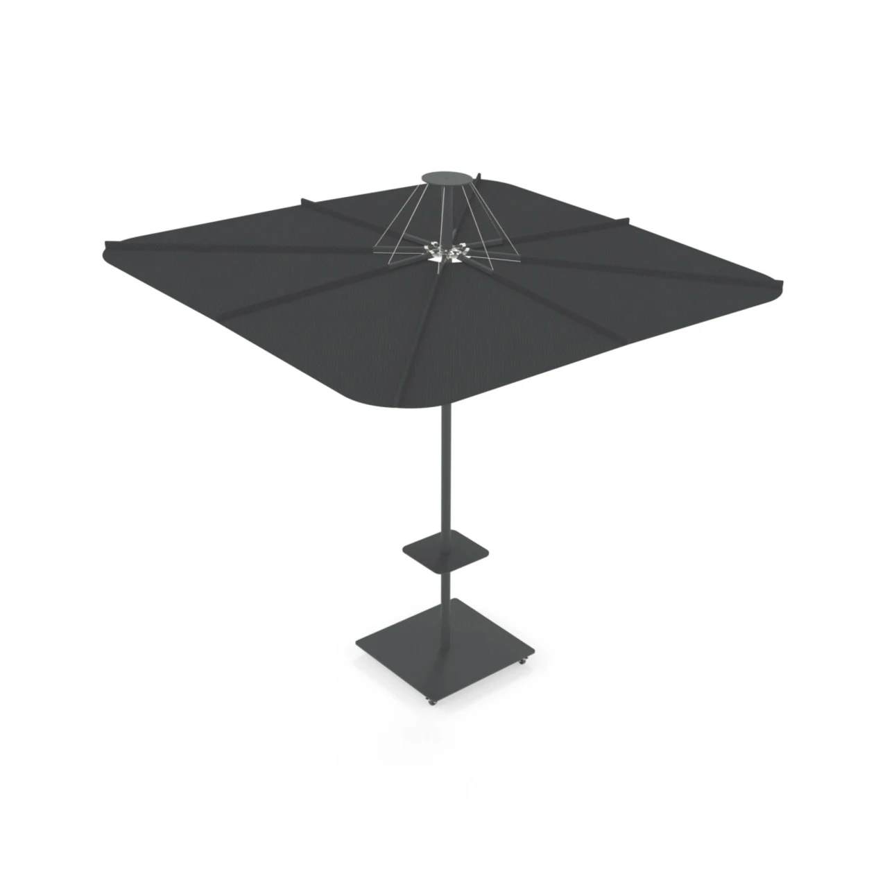 Umbrosa Infina UX Center Pole Umbrella | Full Black