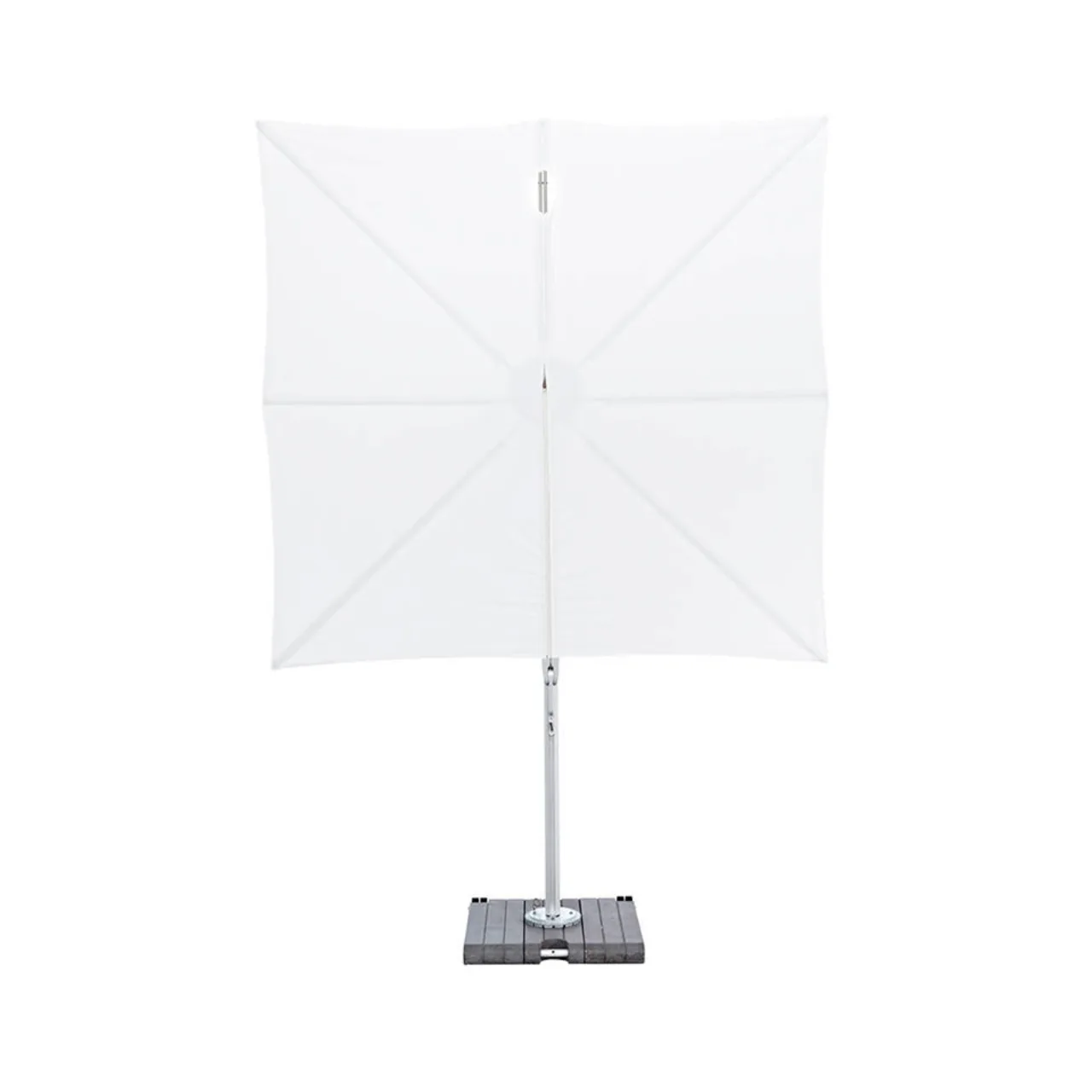 Upright Canvas Front View: European Side Arm Solo | Square | 90° Straight