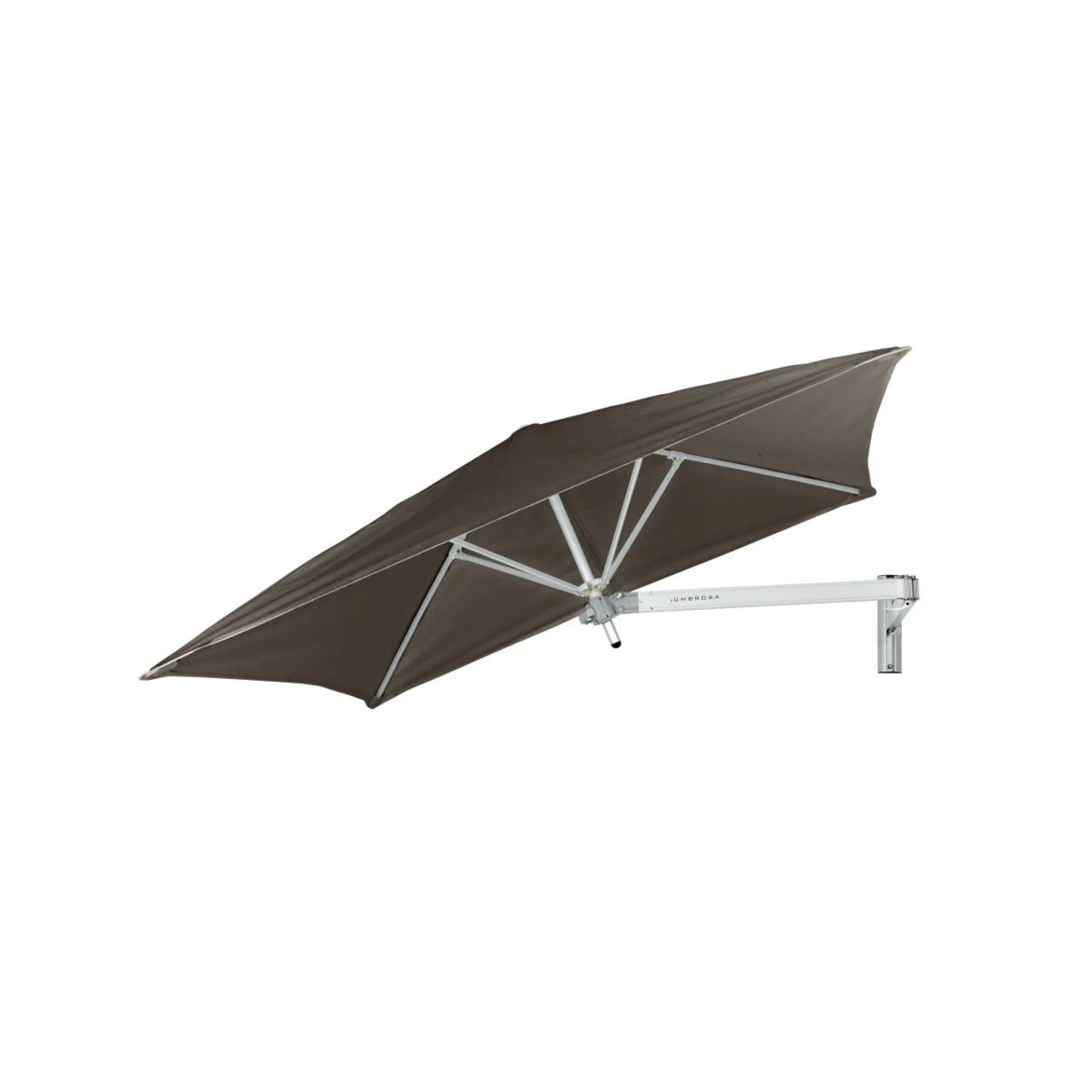 Umbrosa Paraflex 6'3" Wall Mount Umbrella Solidum, Taupe