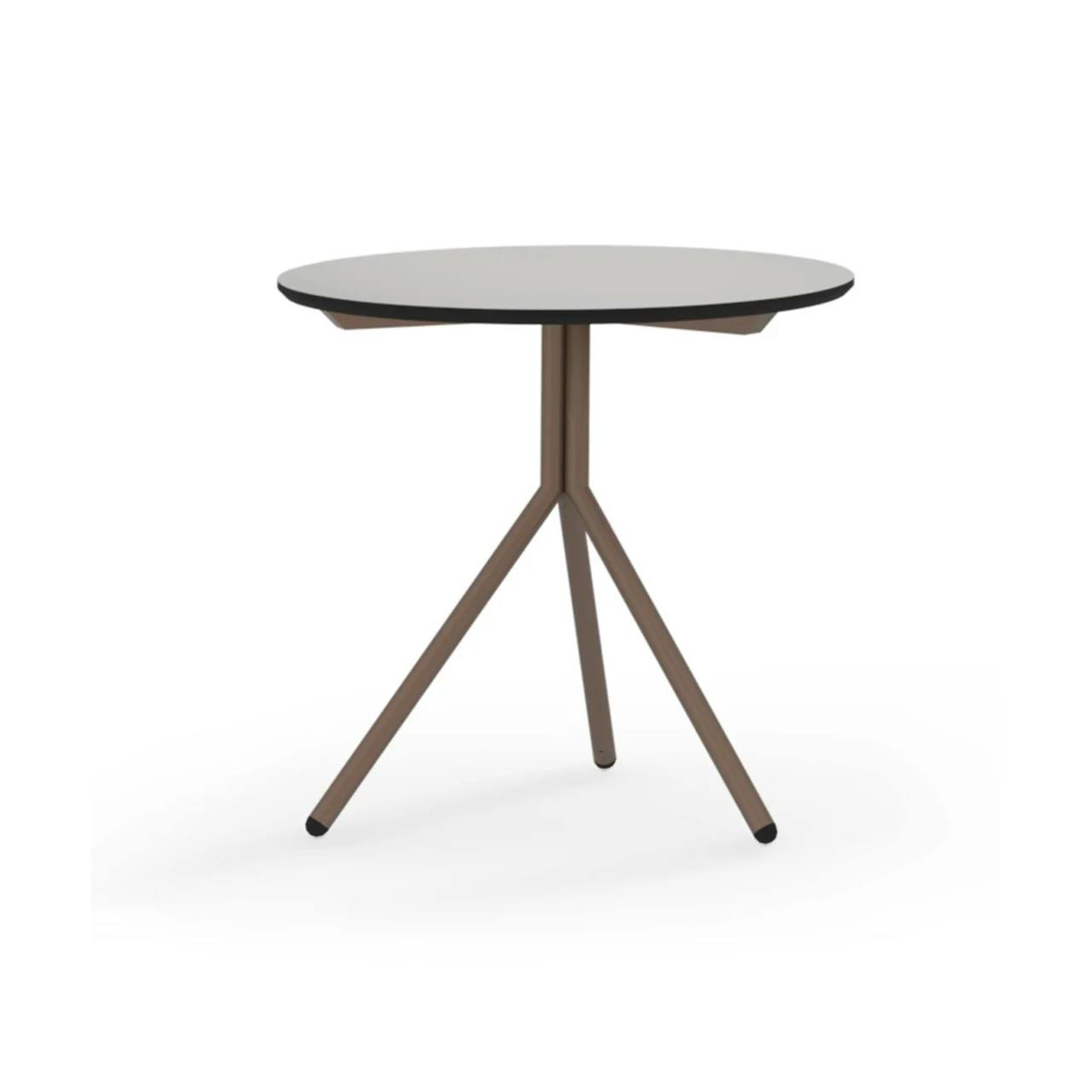 MAMAGREEN Bono Side Table | Frame: Aluminum, Neo Copper | Tabletop: Alpes White