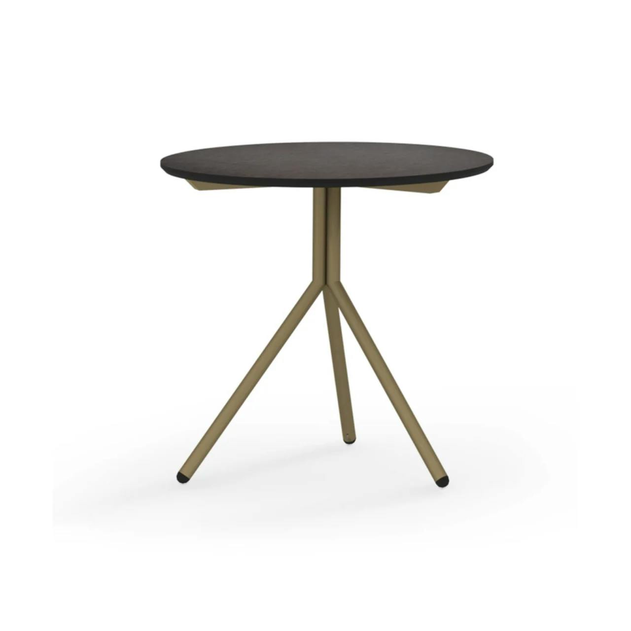 MAMAGREEN Bono Side Table | Frame: Aluminum, Neo Brass | Tabletop: Slate