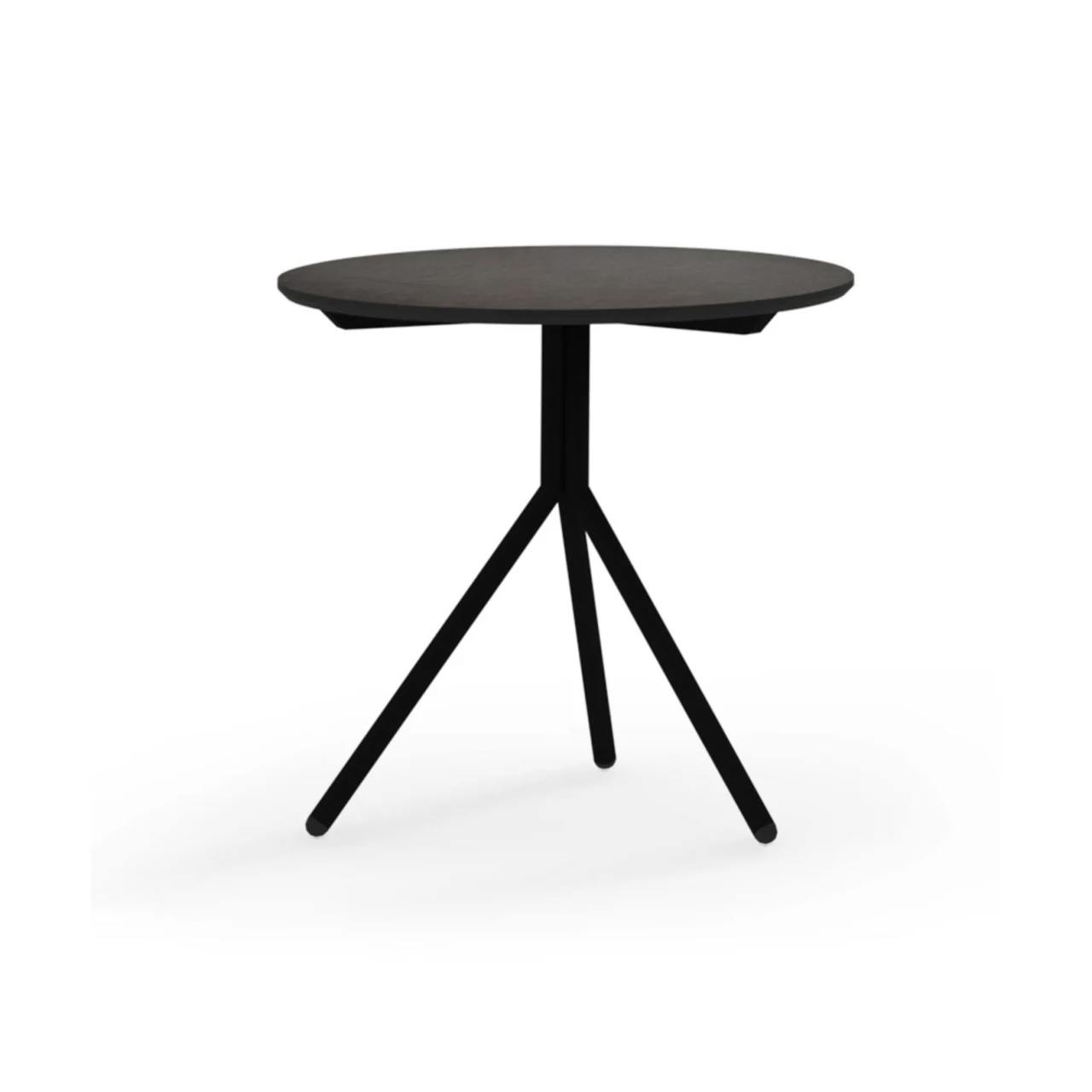 MAMAGREEN Bono Side Table | Frame: Aluminum, Black | Tabletop: Slate