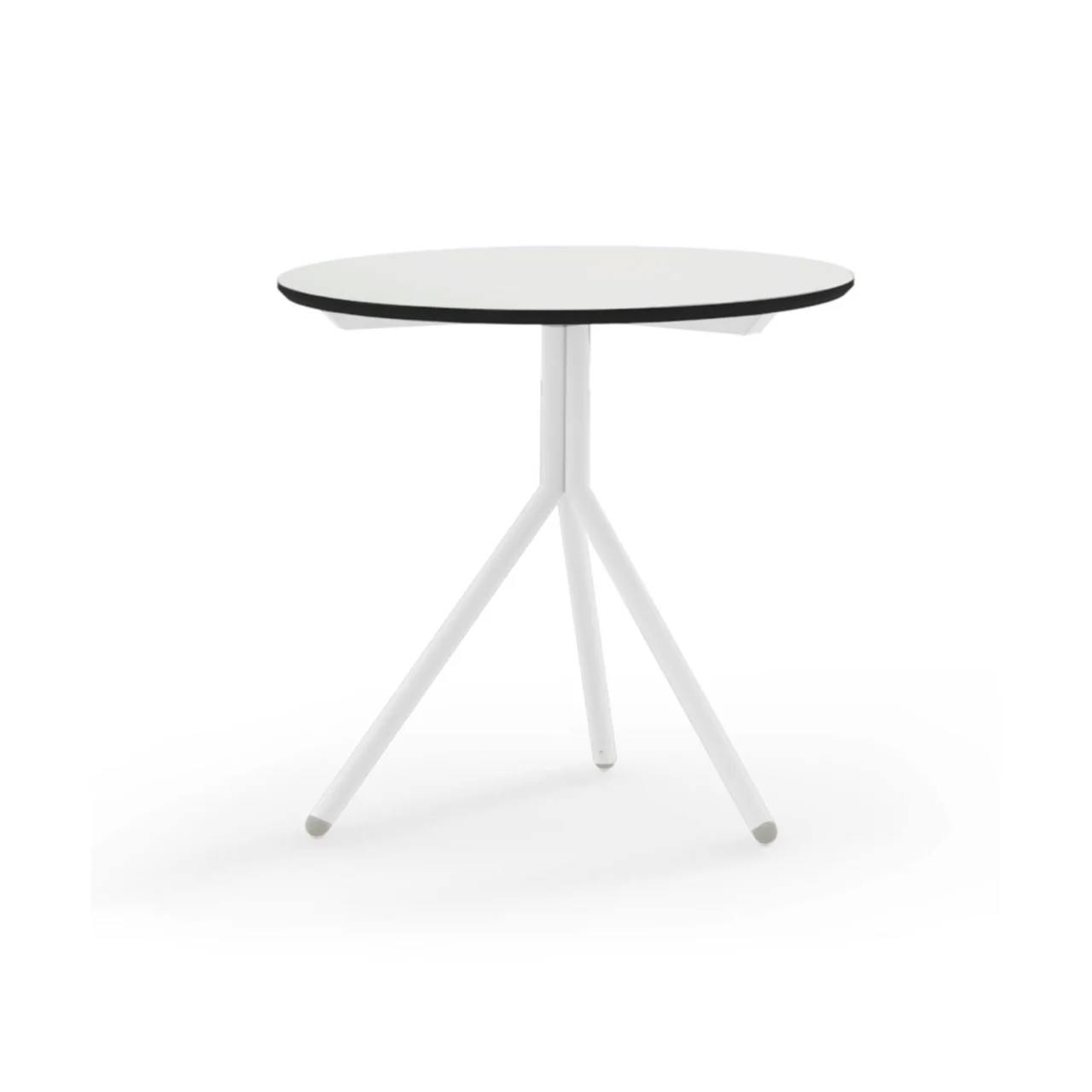 MAMAGREEN Bono Side Table | Frame: Aluminum, White | Tabletop: Alpes White