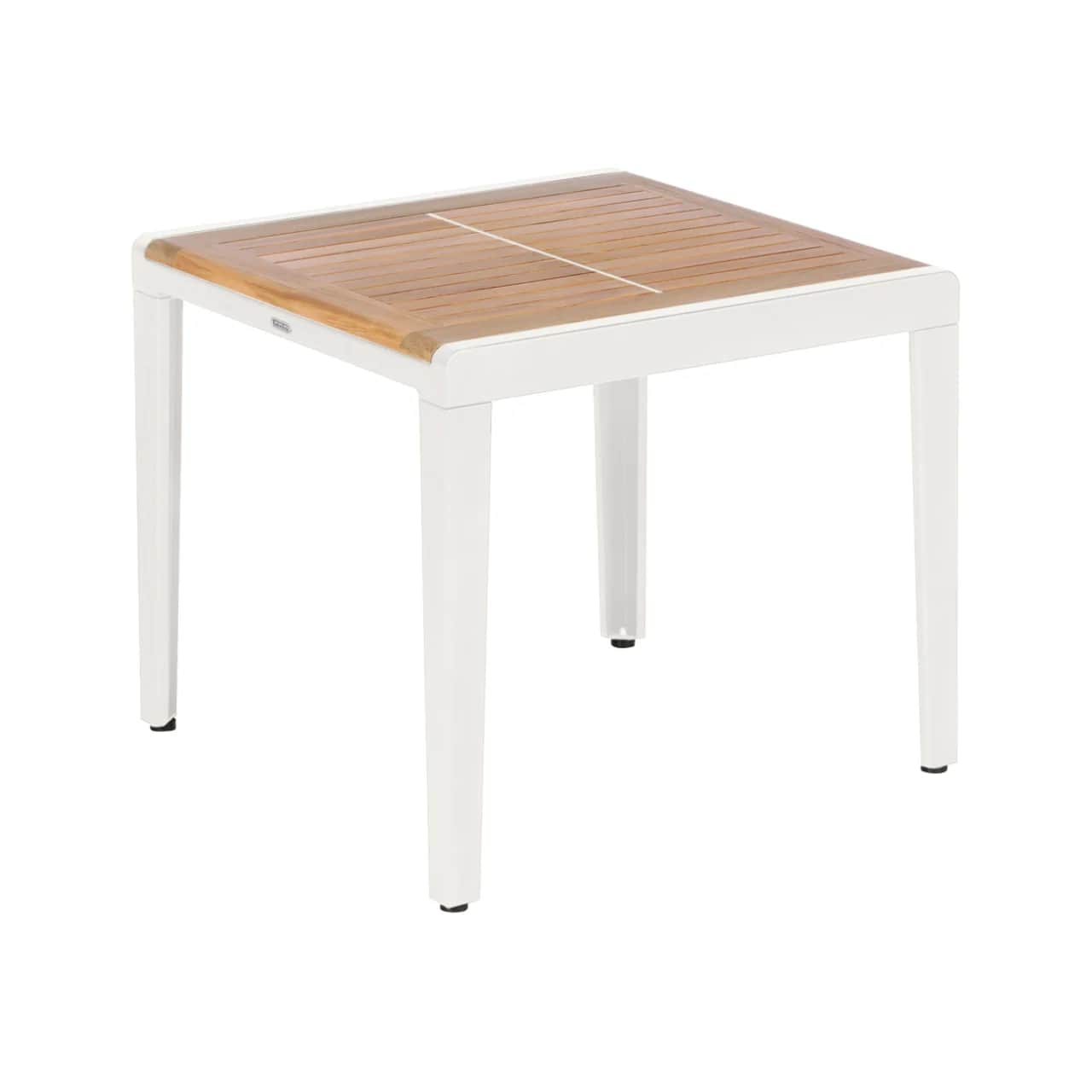 Barlow Tyrie Aura 26" X 26" X 23" High Side Table - Heavy | Arctic White Aluminum Frame