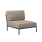 Houe Level Lounge Chair | Gray Aluminum Frame | Ashe Heritage Cushion Fabric