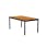 Houe Four 63" Dining Table | Black Aluminum Frame | Bamboo Tabletop