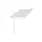 Umbrosa Spectra 9'10" Cantilever Umbrella | Straight 90° | Pole: Aluminum, Powder-Coated White | Canvas: Solidum, Canvas