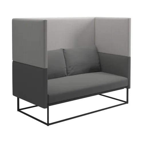 Frame: Powder-Coated Aluminum, Meteor | Seat & Sling Fabric: Blend Fog & Seagull