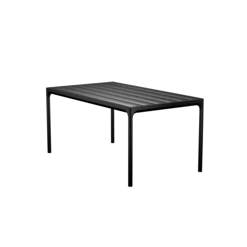 Houe Four 63" Dining Table | Black Aluminum Frame | Black Aluminum Tabletop