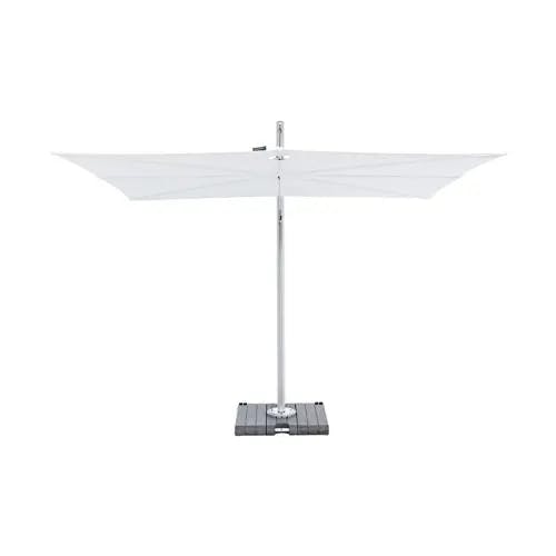 Umbrosa Spectra 9'10" Cantilever Umbrella | Straight 90° | Pole: Aluminum, Anodized | Canopy: Sunbrella Canvas, Natural