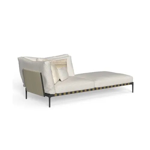 White Beige Cushions | Graphite Frame | Ecru Belt