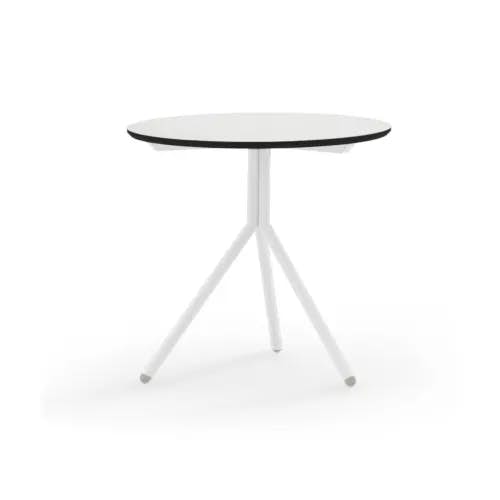 MAMAGREEN Bono Side Table | Frame: Aluminum, White | Tabletop: Alpes White