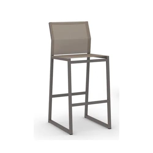 MAMAGREEN Allux Bar Chair | Frame: Powder-Coated Aluminum, Taupe