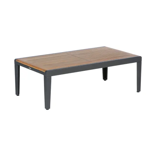 Barlow Tyrie Aura 47" X 26" Coffee Table - Heavy | Graphite Aluminum Frame