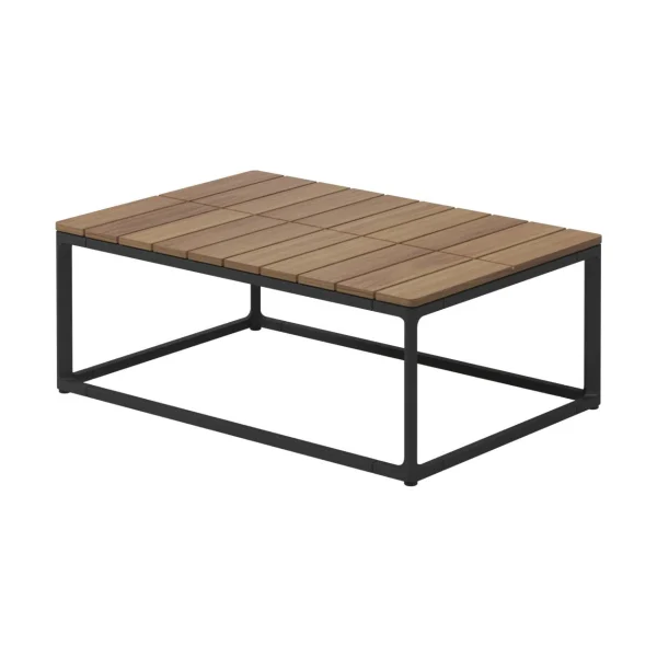 Gloster Maya 30" Coffee Teak Table | Meteor Frame | Teak Top
