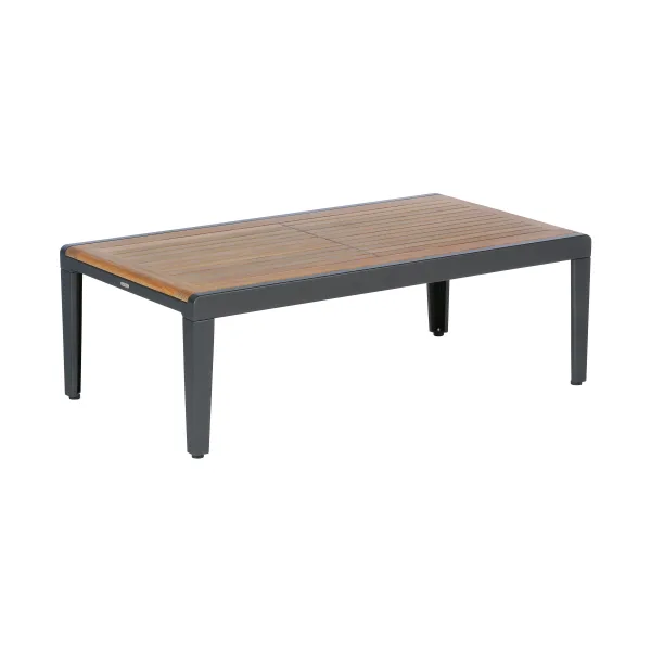 Barlow Tyrie Aura 47" X 26" Coffee Table - Heavy | Graphite Aluminum Frame