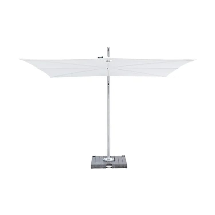 Umbrosa Spectra 9'10" Cantilever Umbrella | Straight 90° | Pole: Aluminum, Anodized | Canopy: Sunbrella Canvas, Natural