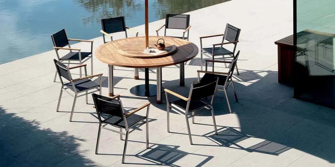 Equinox | Teak Dining Table and Armchairs